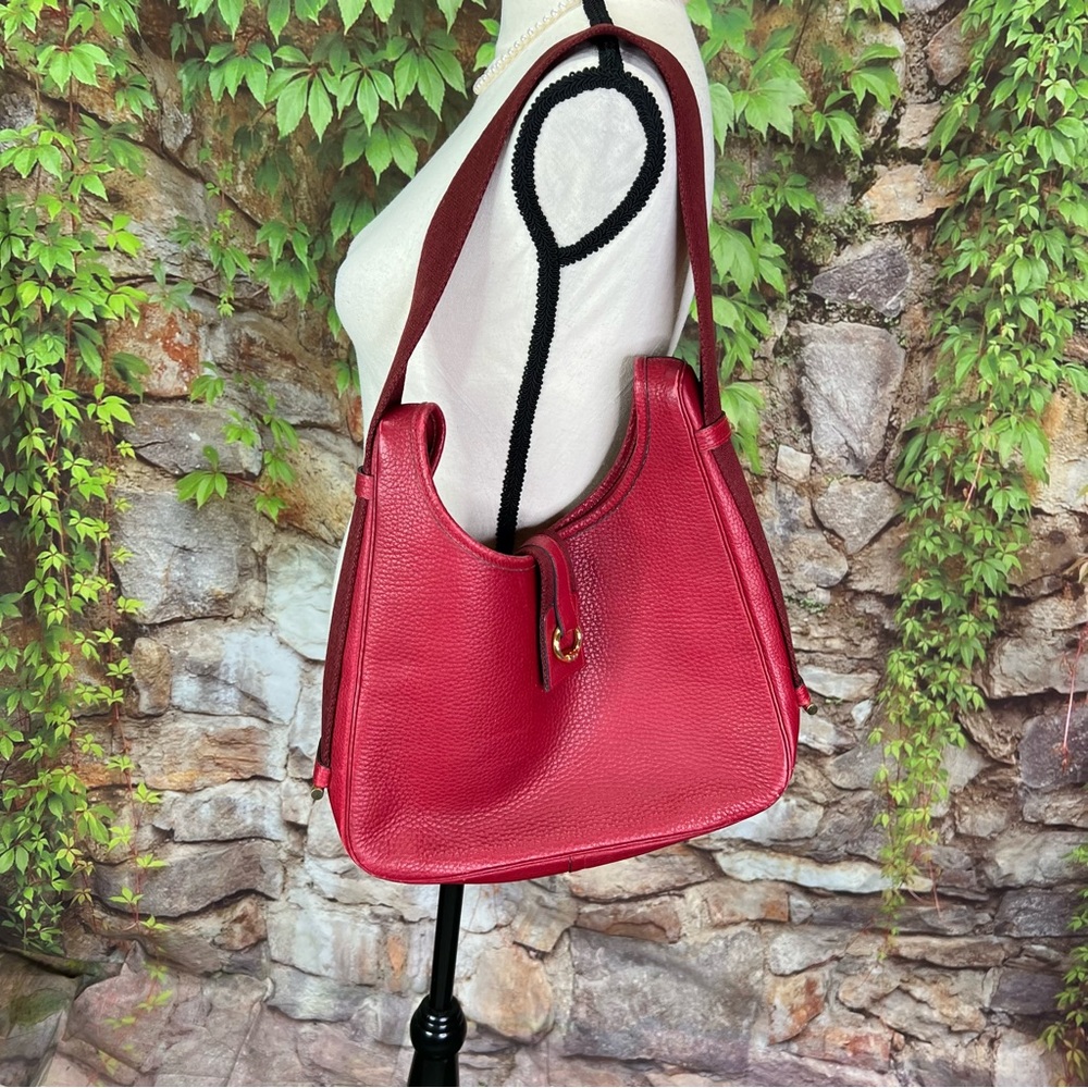 AUTHENTIC HERMES Clemence Tsako Hobo Rouge Adjustable Shoulder Strap Bag - Picture 9 of 15